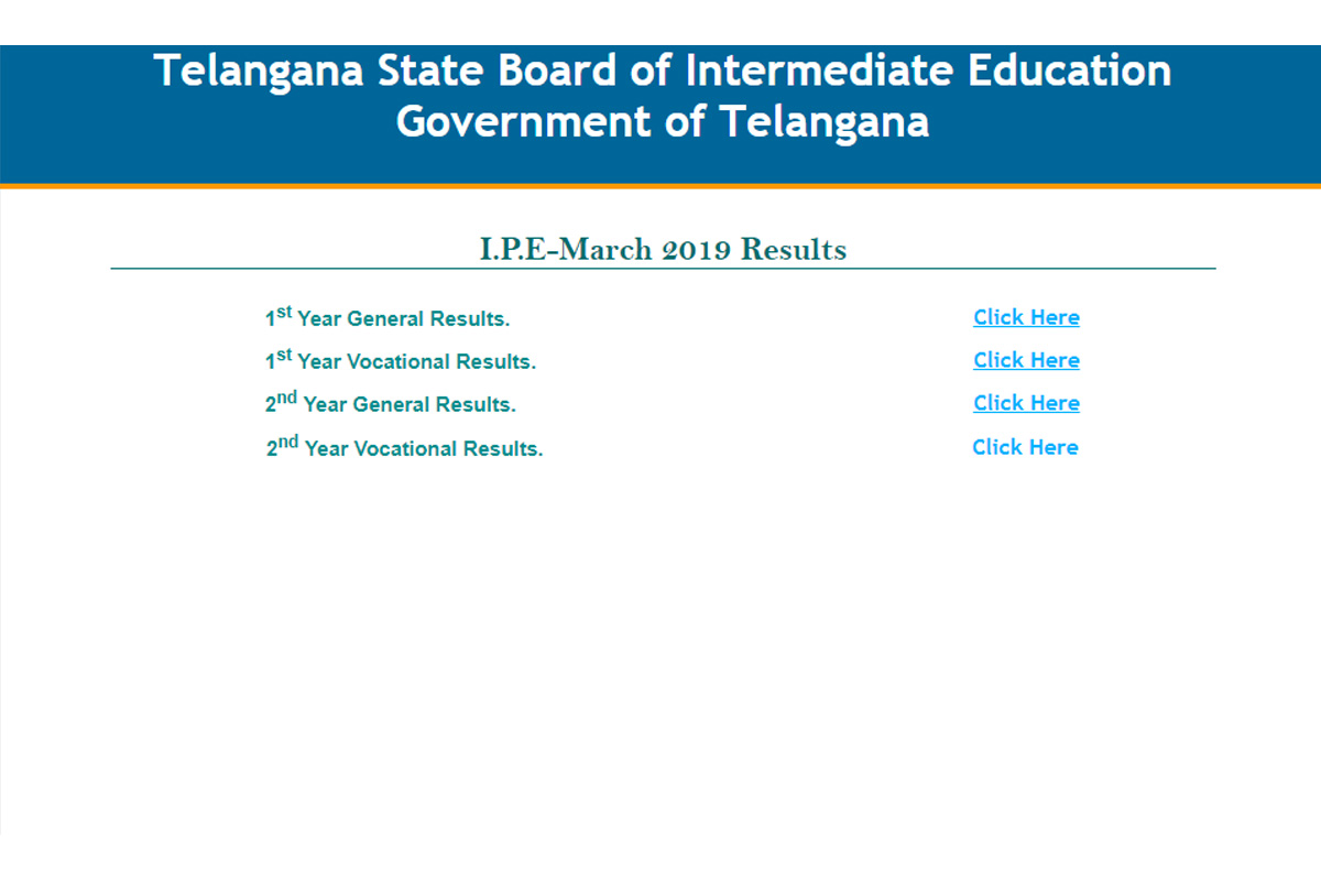 TS Inter Manabadi Result 2019 available at bie.telangana.gov.in, tsbie.cgg.gov.in | Check general, vocational results, passing percentage