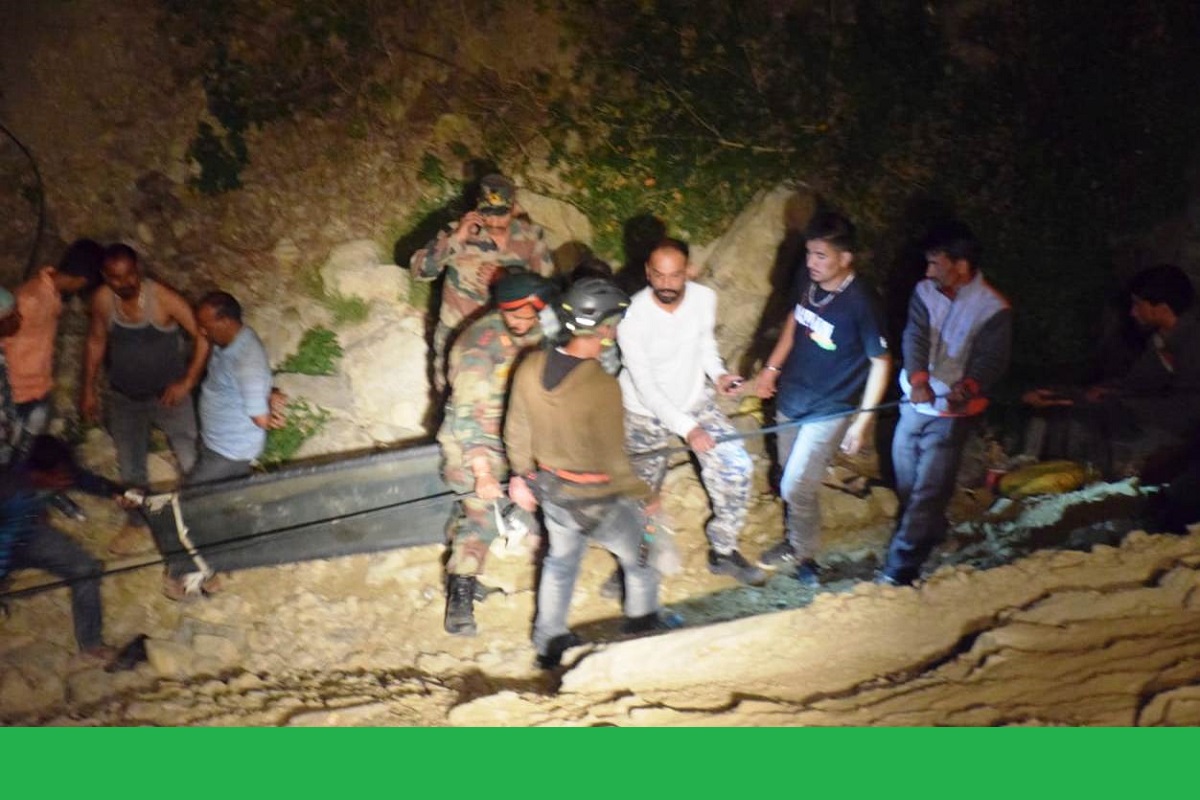 Army rescues 25 from Dalhousie bus accident site; school children from fire in Jammu