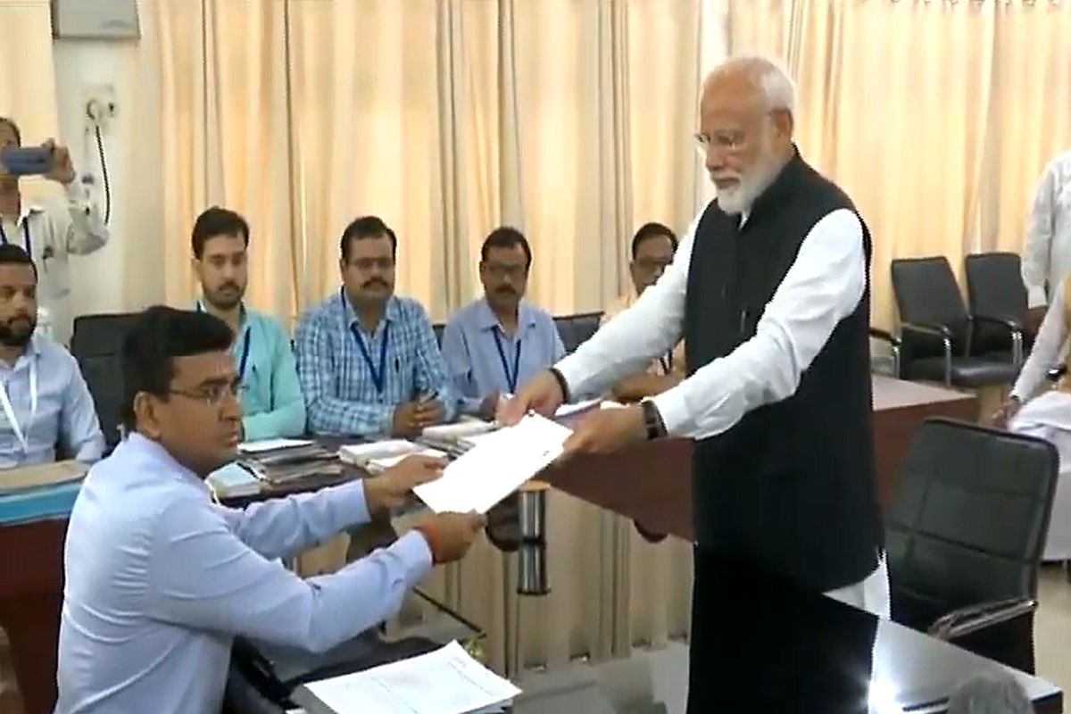PM Modi files nomination from Varanasi; top NDA allies join in mega show of strength