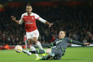 Europa League: Pierre-Emerick Aubameyang’s hat-trick fires Arsenal to final
