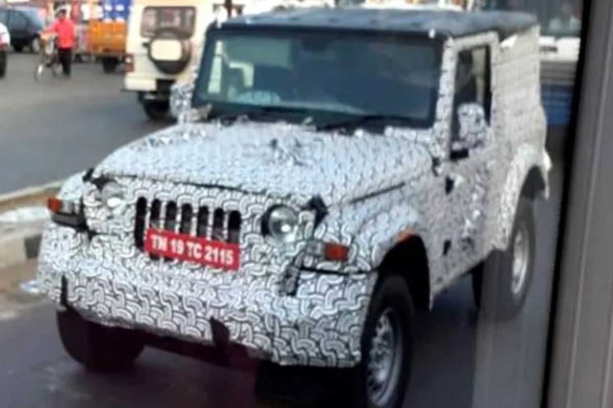 Mahindra’s New Thar Spotted With Hard Top
