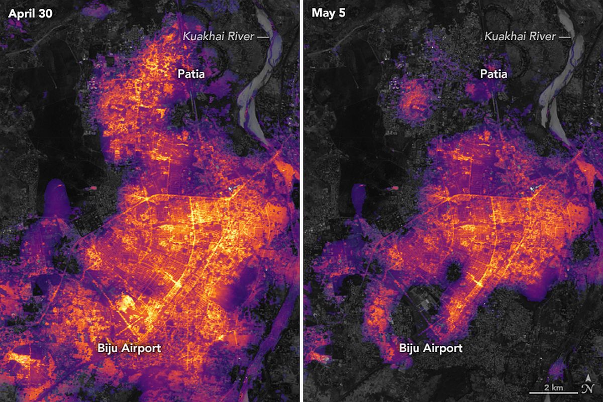 Darkness engulfs Odisha; check out NASA image after Cyclone Fani landfall