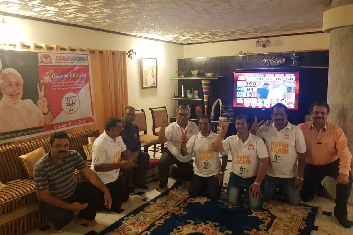 NRIs jubilant in Nigeria, celebrate BJP win with drums and sweets