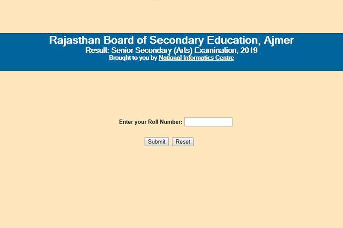 RBSE 12th Arts result 2019: Rajasthan Board Class 12 Arts results declared on rajresults.nic.in