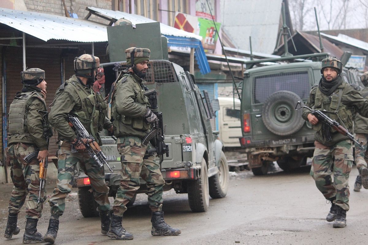 As many as four militants were killed in an encounter with the security forces in Jammu and Kashmir's Shopian on Monday.