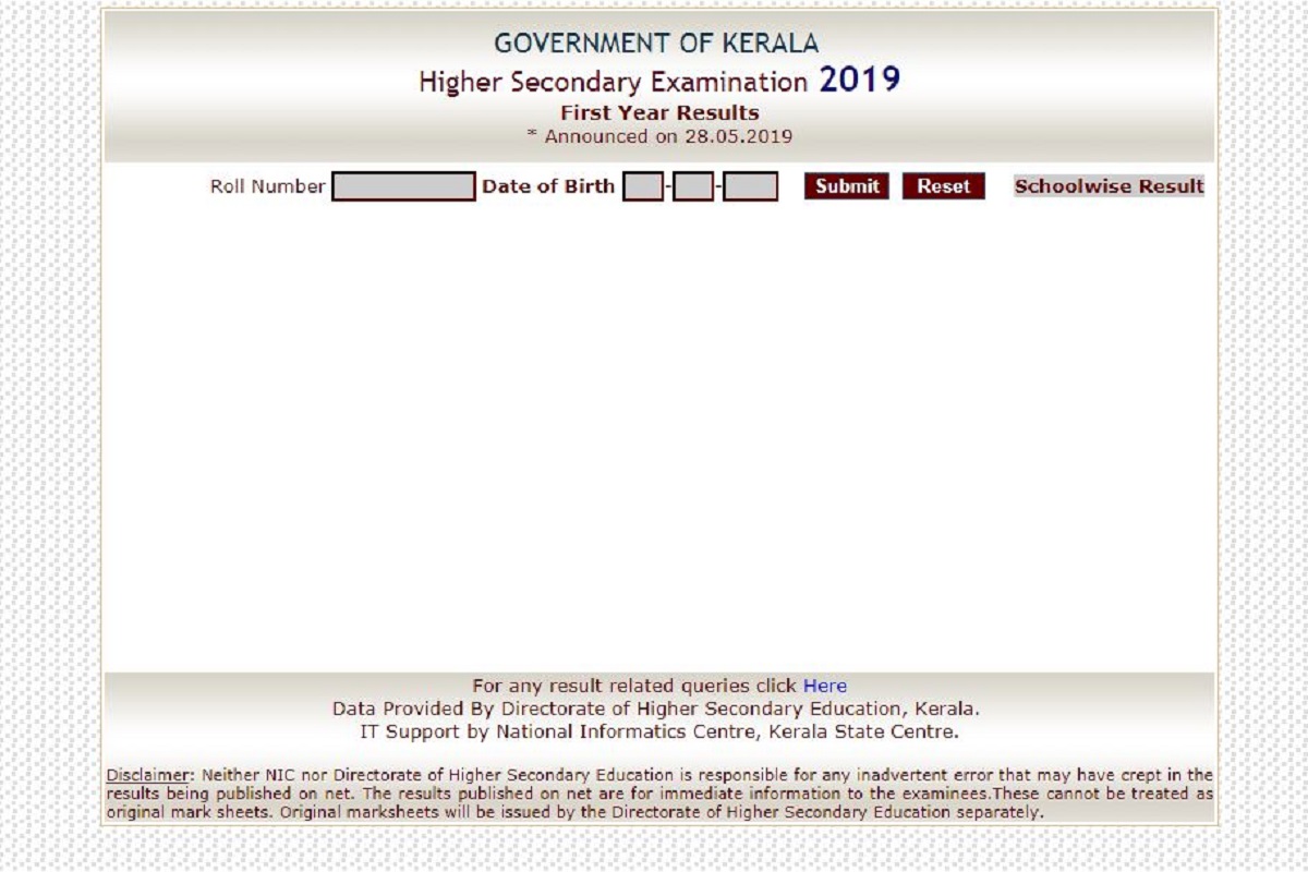 Kerala Plus One results 2019 declared at keralaresults.nic.in | Direct link to check results here