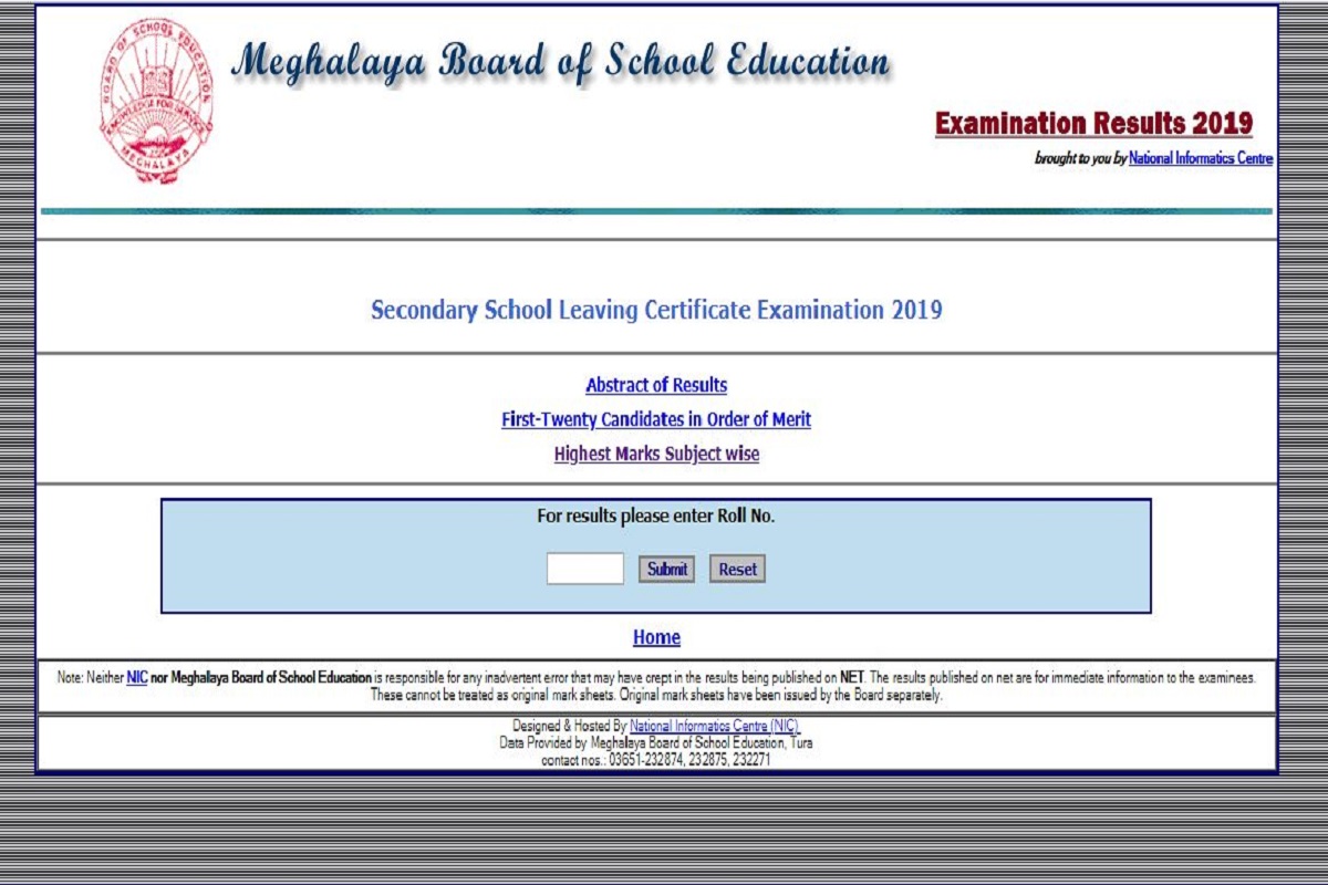 MBOSE SSLC results 2019, meghalayaonline.in, megresults.nic.in, Meghalaya Board of Secondary Education, mbose.in, MBOSE SSLC results,