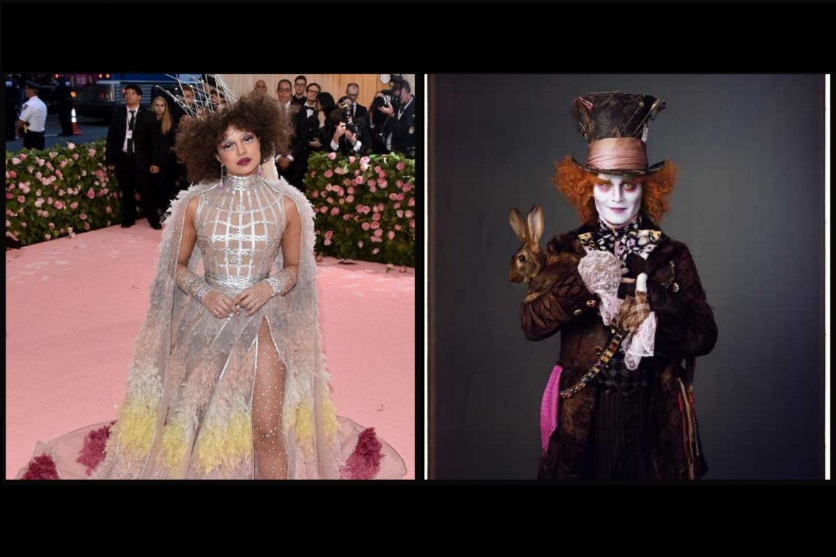MetGala 2019: Priyanka Chopra gives serious competition to Johnny Depp as Mad Hatter and Red Queen mix