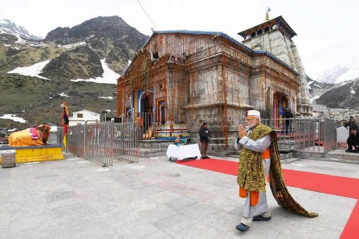 Ahead of poll results, PM Modi offers prayers at Kedarnath shrine, reviews redevelopment projects