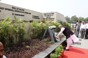Home Minister Amit Shah pays tribute at National Police Memorial
