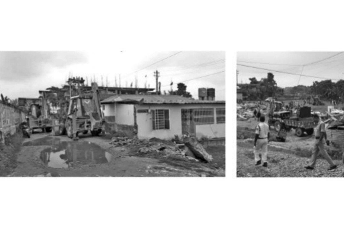 Thirty Bagdogra houses built on govt land razed