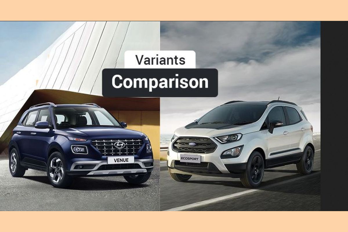 Variants compared: Hyundai Venue vs Ford EcoSport