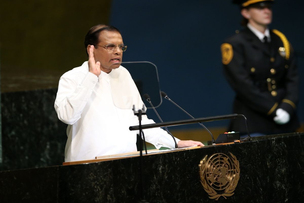 Got no reports that terrorists involved in Easter bombings had travelled to India: Lankan president