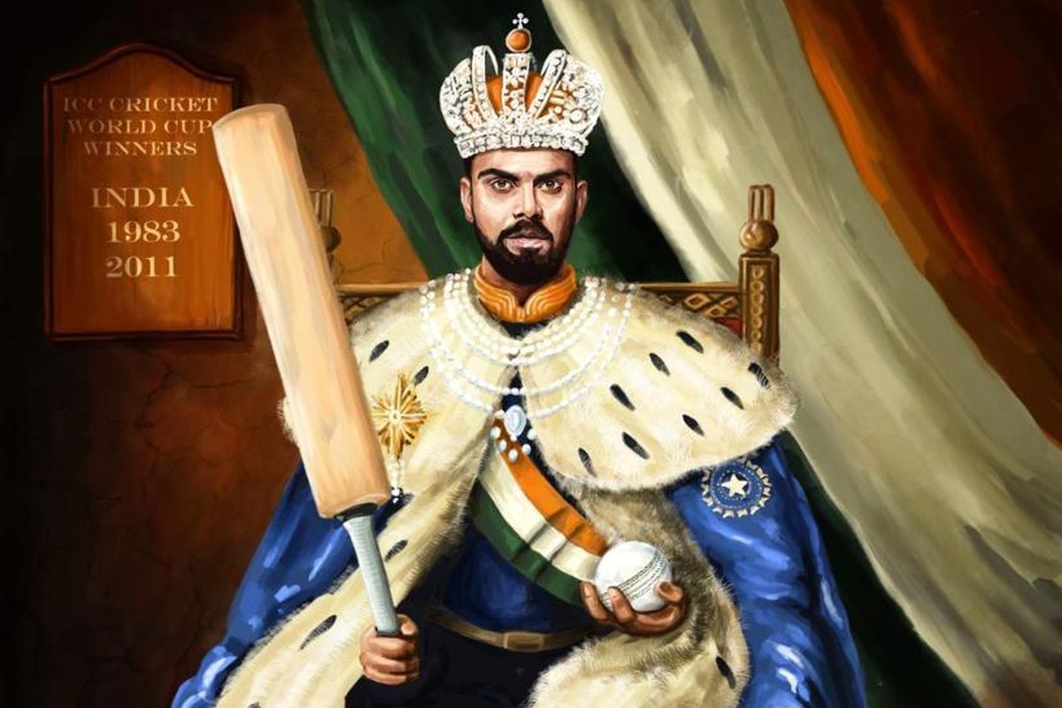 ICC posts illustration of Virat Kohli on throne, fans unhappy