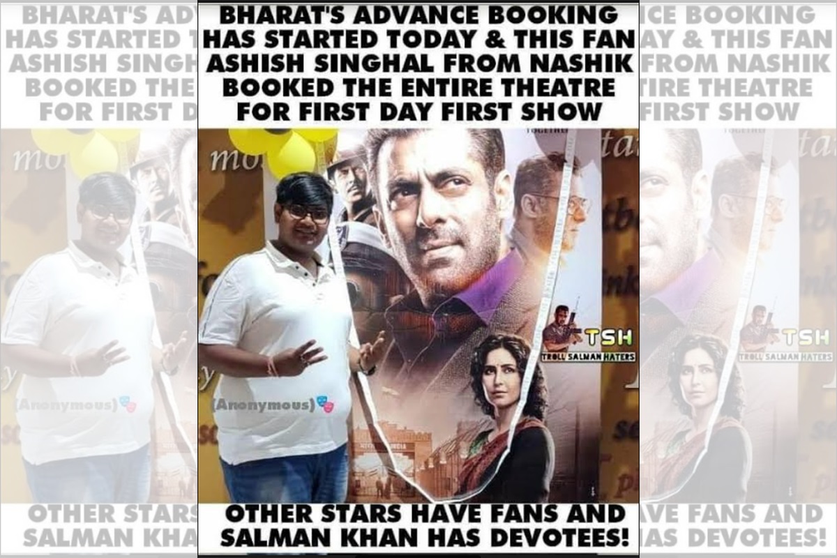 Salman Khan’s fan books entire theatre for Bharat’s ‘first day first show’