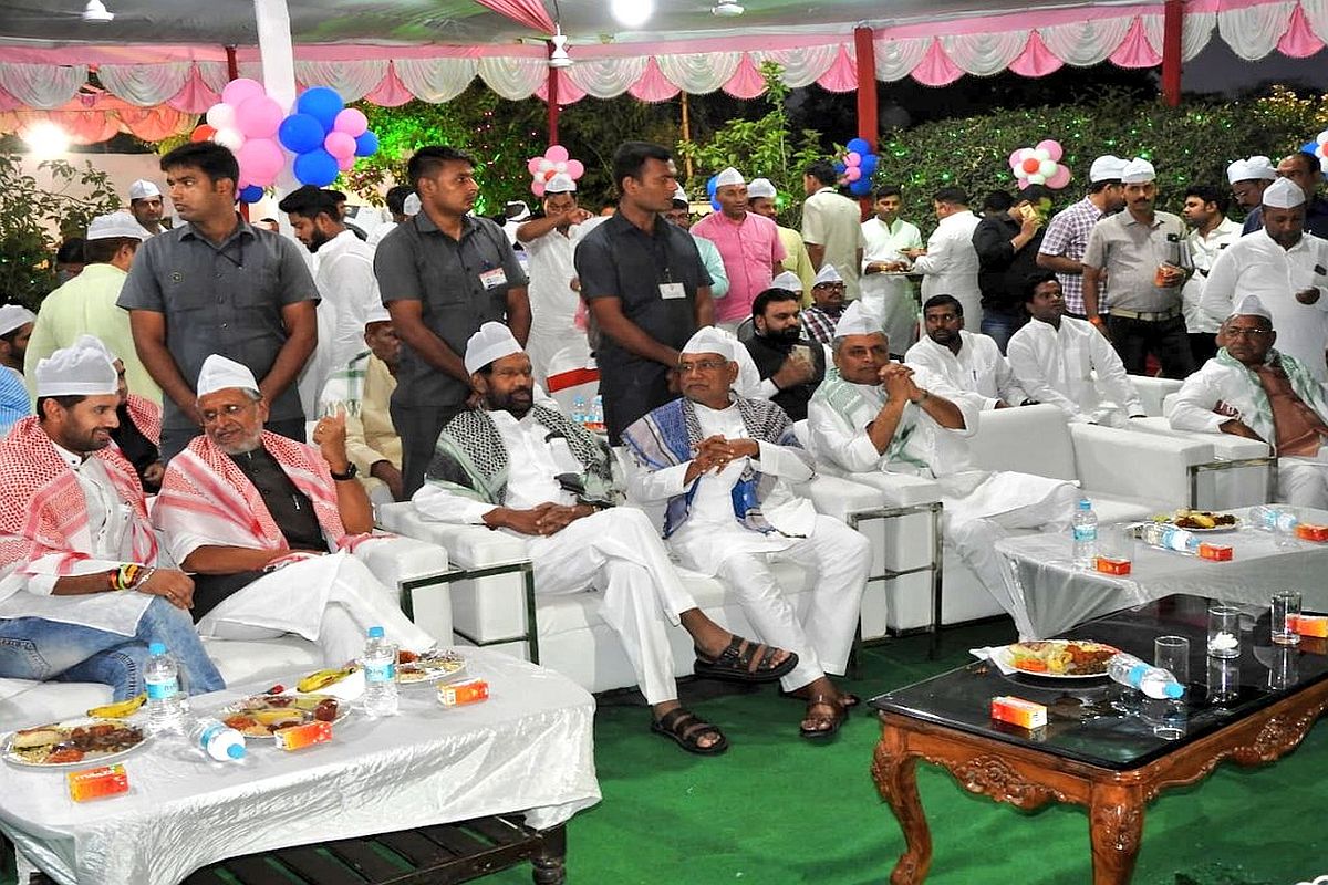 All is well? Amid reports of rift, Nitish Kumar attends ‘Iftar’ hosted by BJP ally LJP
