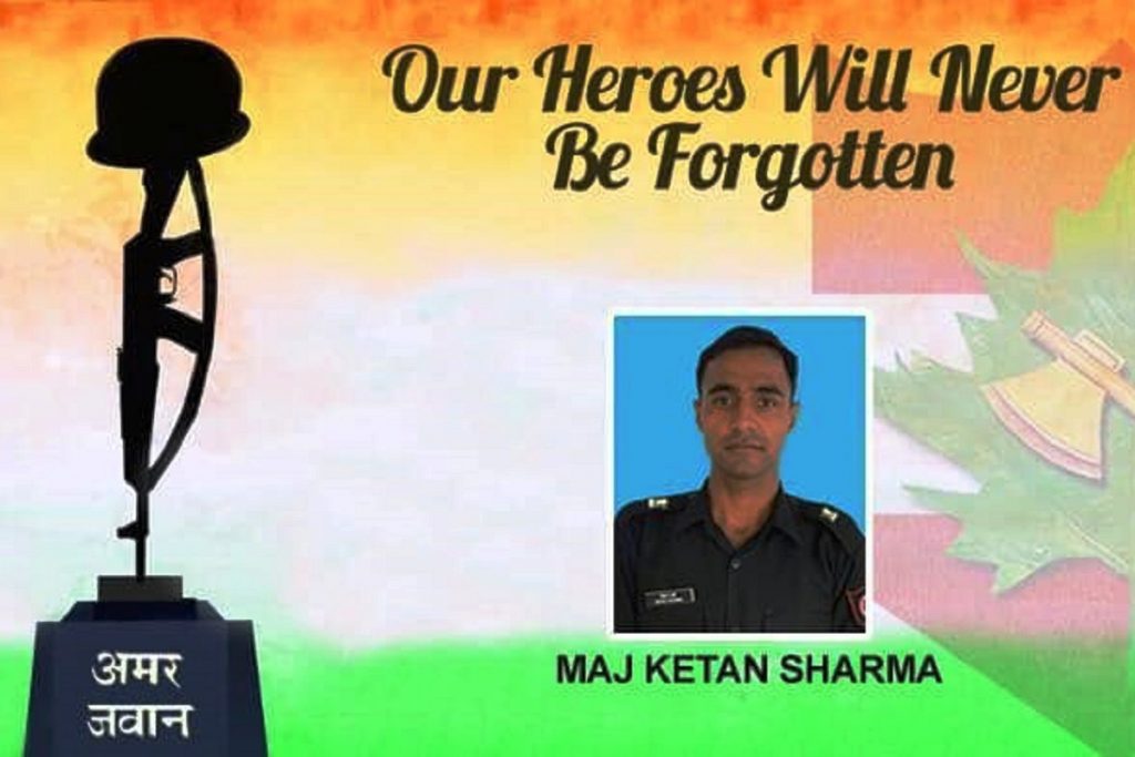 Rajnath Singh pays tributes to Major Ketan Sharma - The Statesman