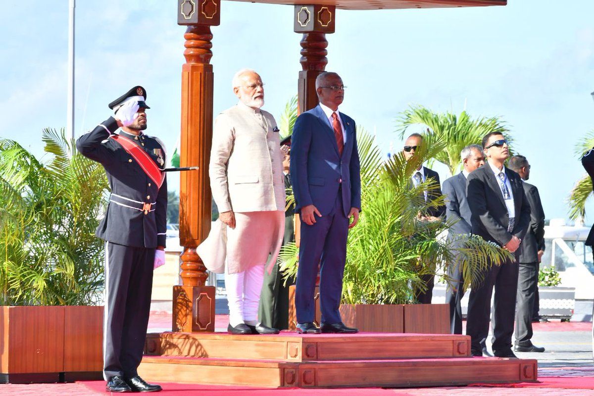 PM Modi arrives in Maldives on first foreign visit, to address parliament, inaugurate projects