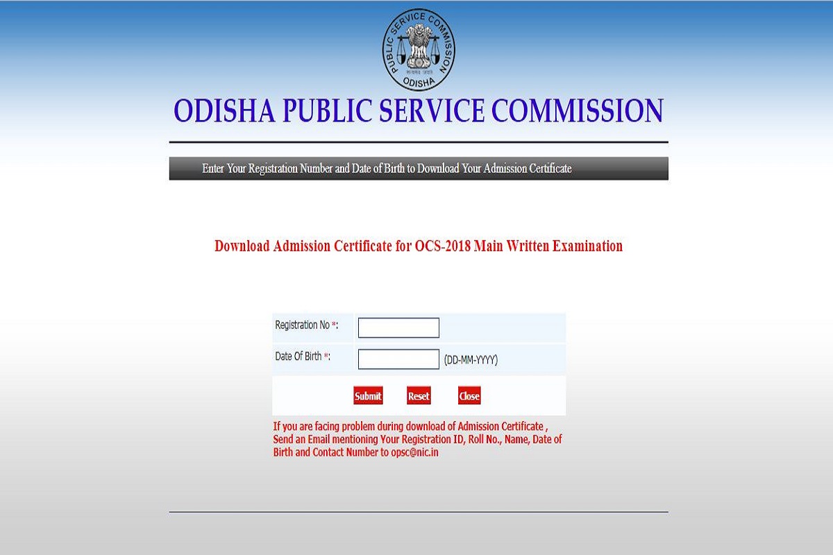 Odisha Public Service Commission, opsc.gov.in, OPSC Civil Services admit cards, OPSC Civil Services Main exam admit cards 2018, OPSC Civil Services Main exam admit cards