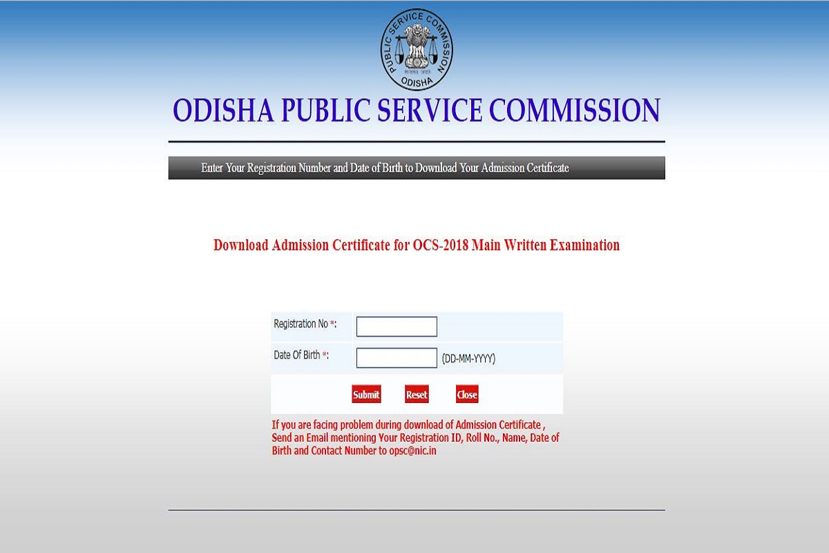 OPSC Civil Services Main exam admit cards 2018 released at opsc.gov.in | Direct link here
