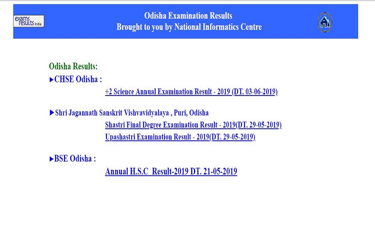 CHSE Odisha class 12 science stream results 2019 declared at orissaresults.nic.in | Direct link to check results here