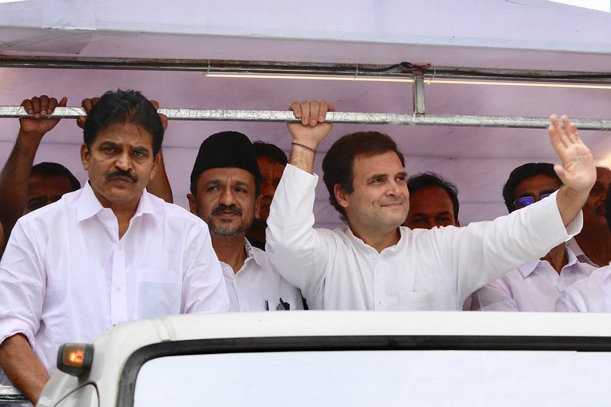 Rahul Gandhi holds roadshow in Wayanad, says Congress fighting PM Modi’s poison
