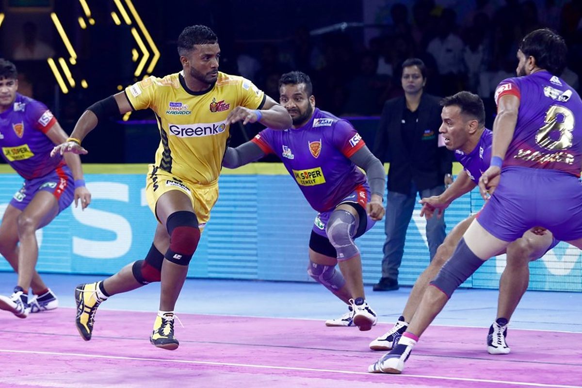 PKL 7: Dabang Delhi inch Telugu Titans 34-33