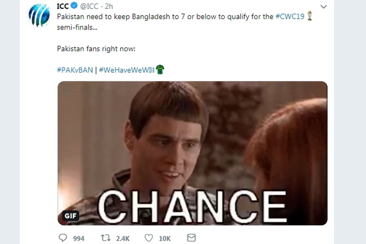 ICC tweet draws Pakistan fans’ ire