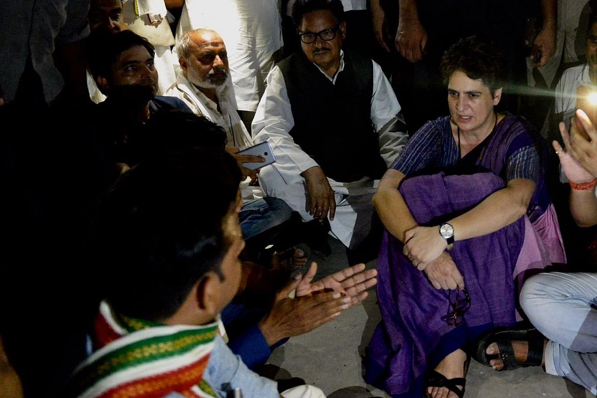 ‘Jail me, but won’t leave without meeting Sonbhadra victims’: Priyanka Gandhi still in detention in UP