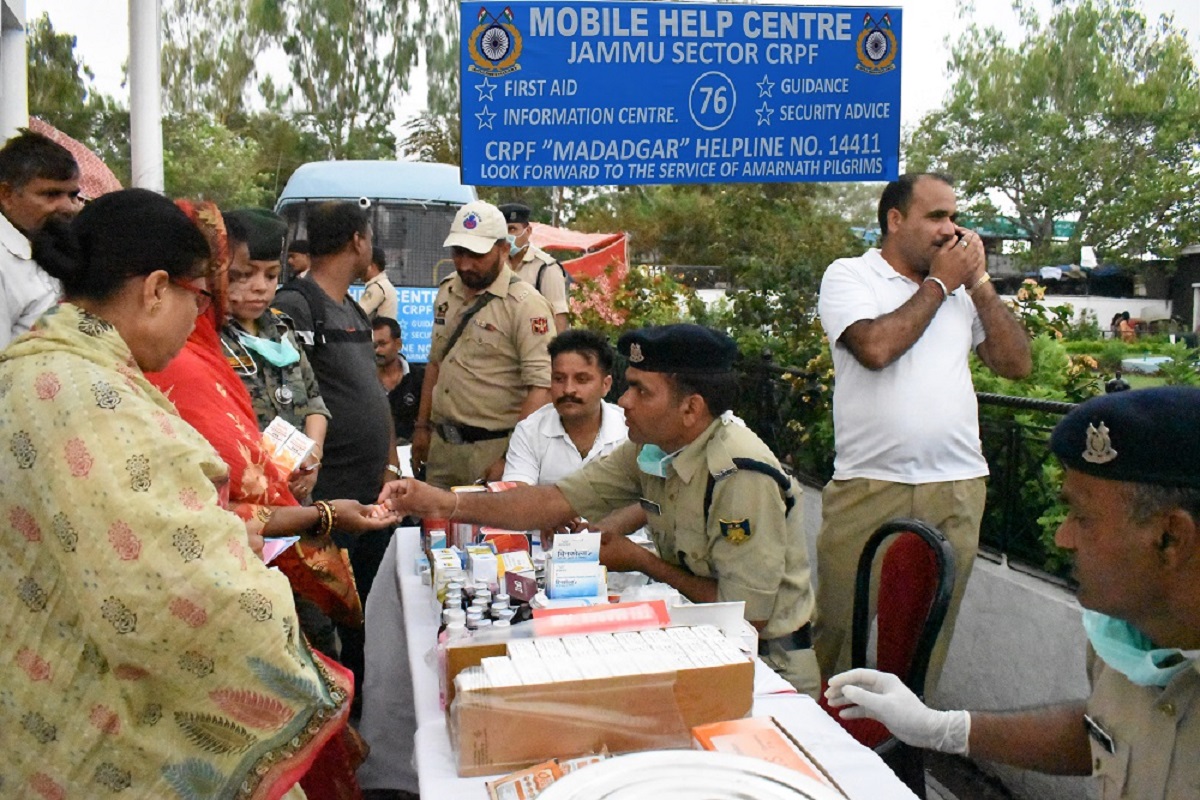 CRPF providing security cover and assistance to Amaranth pilgrims