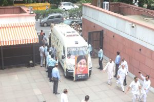 Sushma Swaraj on her final journey, to be cremated at Lodhi crematorium with full state honours