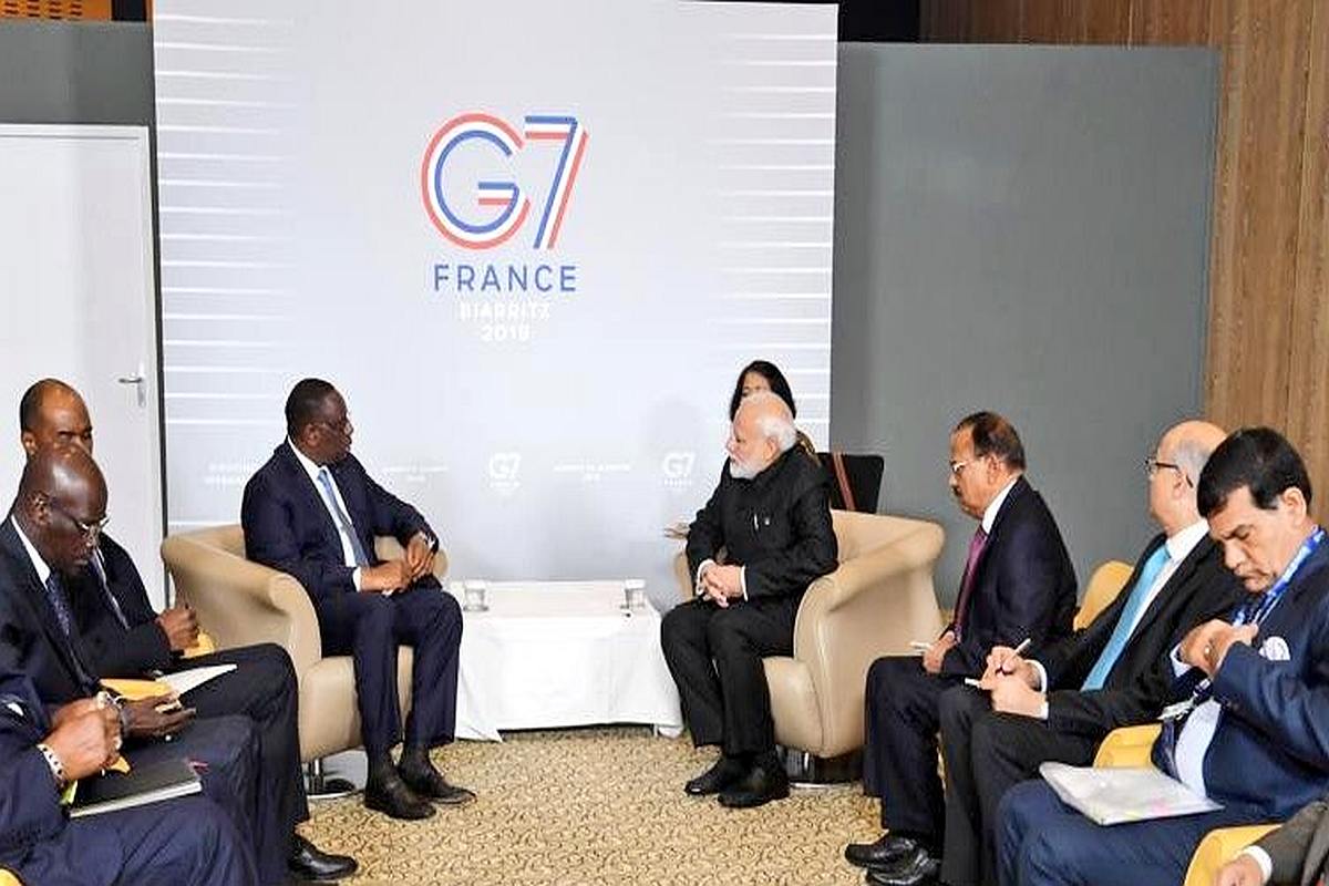 G7 Summit: PM Modi holds bilateral meeting with President of Senegal