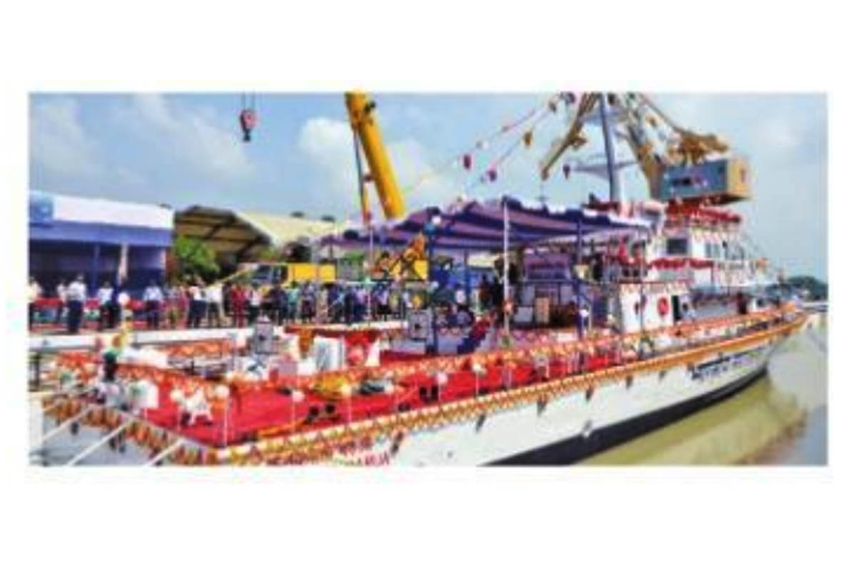 ICG vessel built by GRSE launched