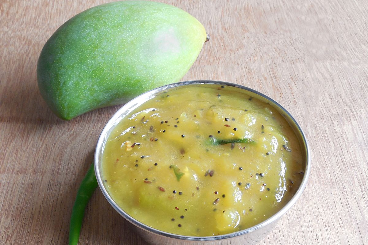 Kachche Aam Ki Launji, recipe, kerry, raw mango, chutney, serves, preparation, chutney recipe