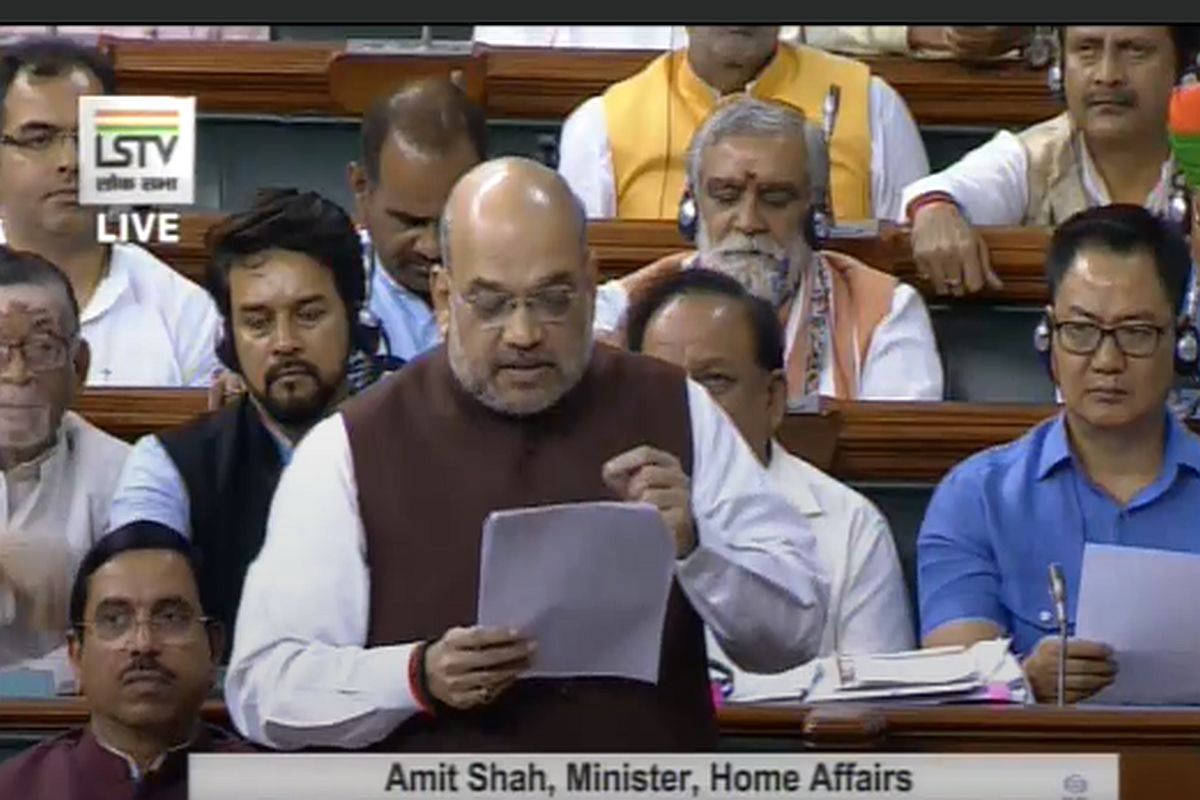 Abrogation of Article 370: ‘Not a political move’, Amit Shah hits back at Cong, asserts ‘J-K includes PoK’