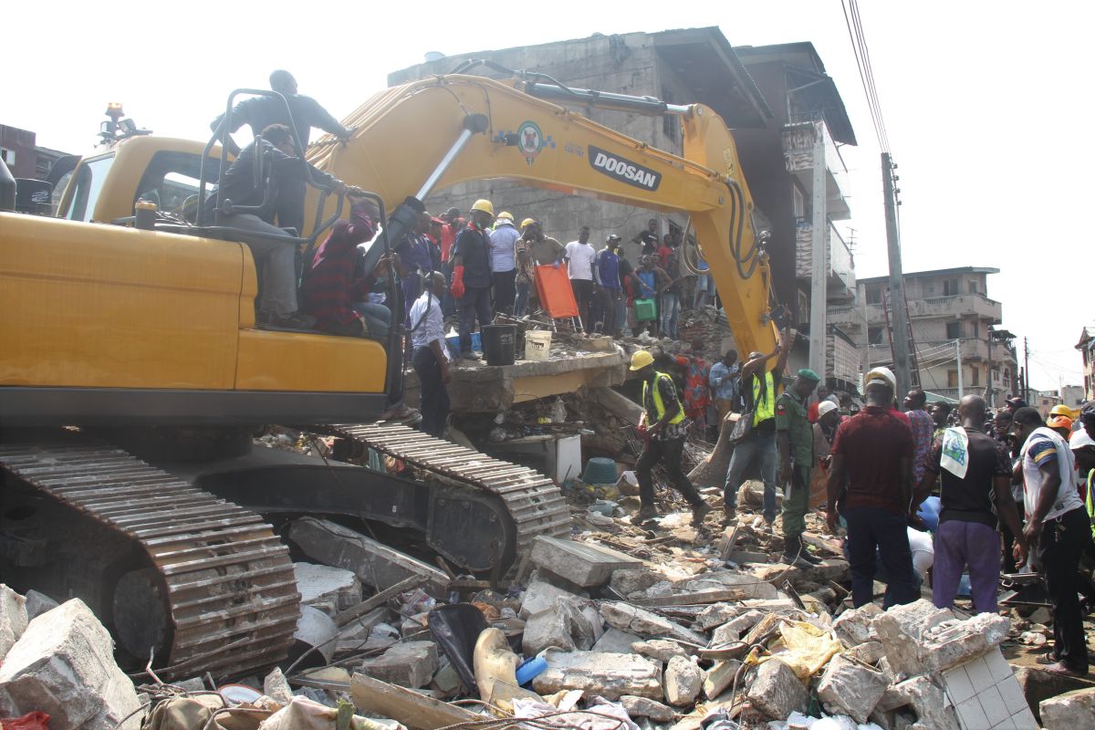 5 killed after two residential buildings collapse in Nigeria