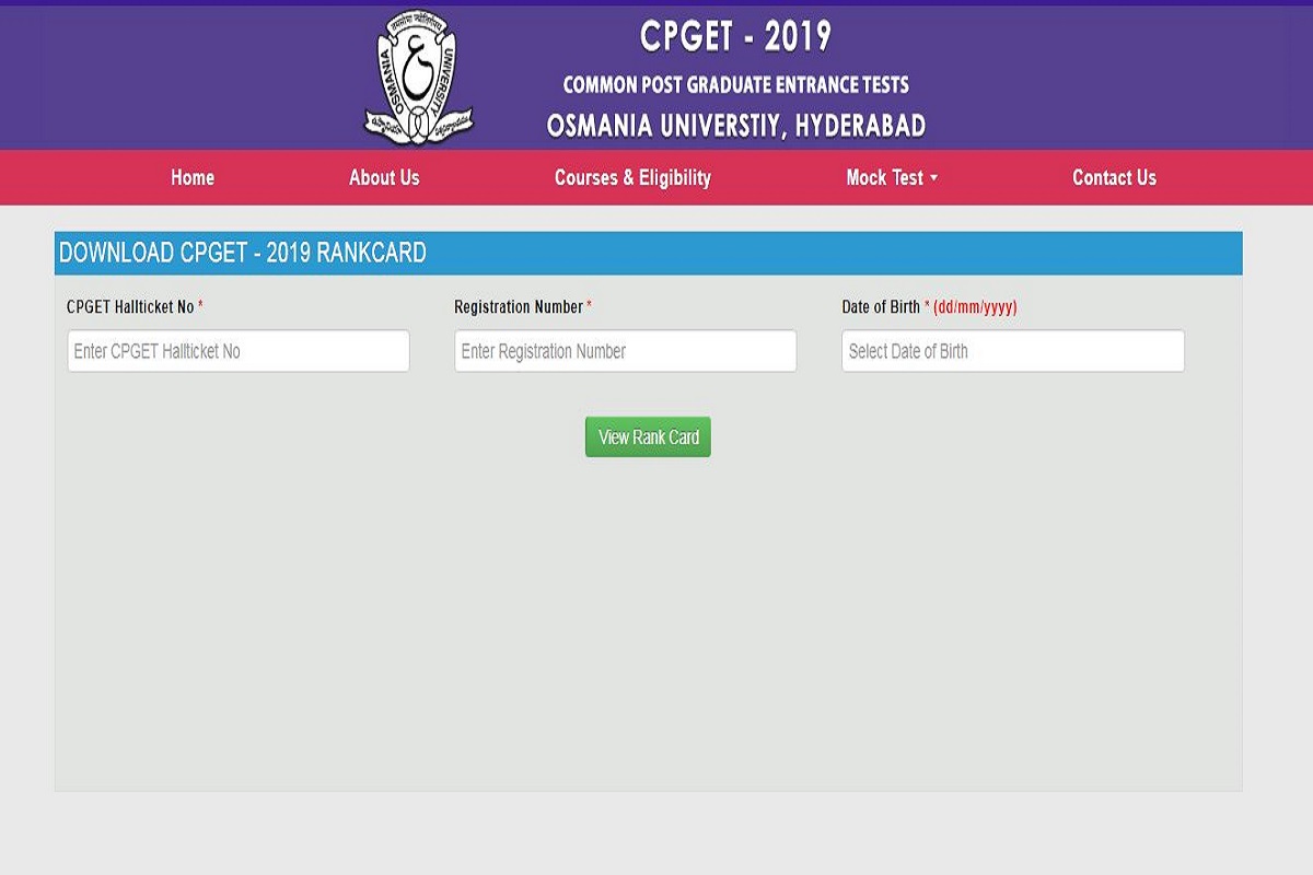 Telangana State CPGET results 2019 declared at tscpget.com | Here’s how to check results