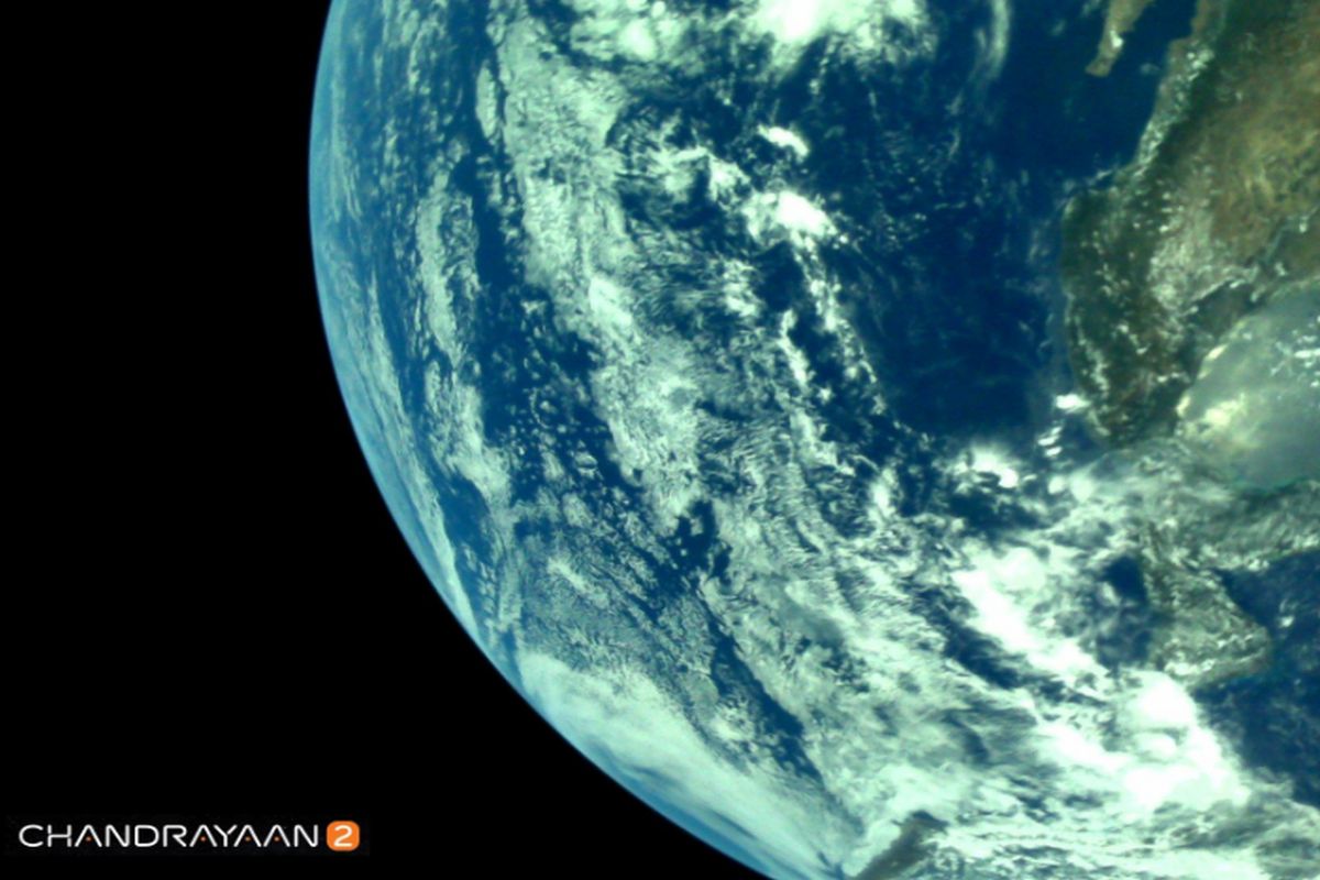 ISRO releases first set of earth pictures captured by Chandrayaan-2