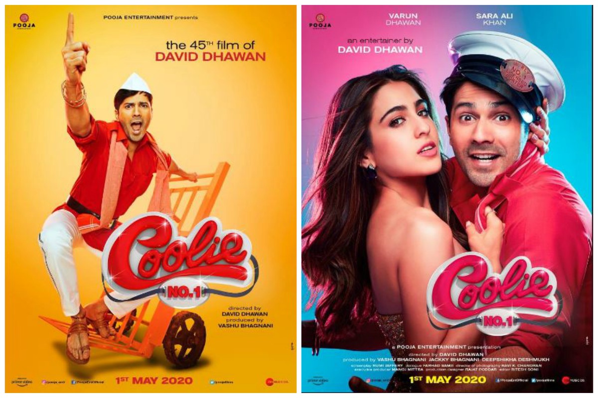 Sara Ali Khan, Varun Dhawan unveil first look posters of Coolie No 1 on her birthday