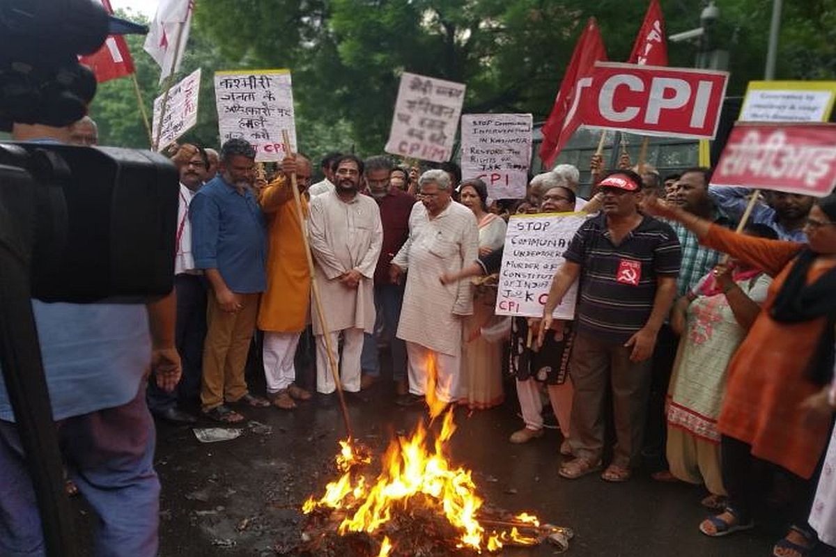 Kashmir lockdown: CPI(M) leader Sitaram Yechury detained at Srinagar airport, party calls for protest