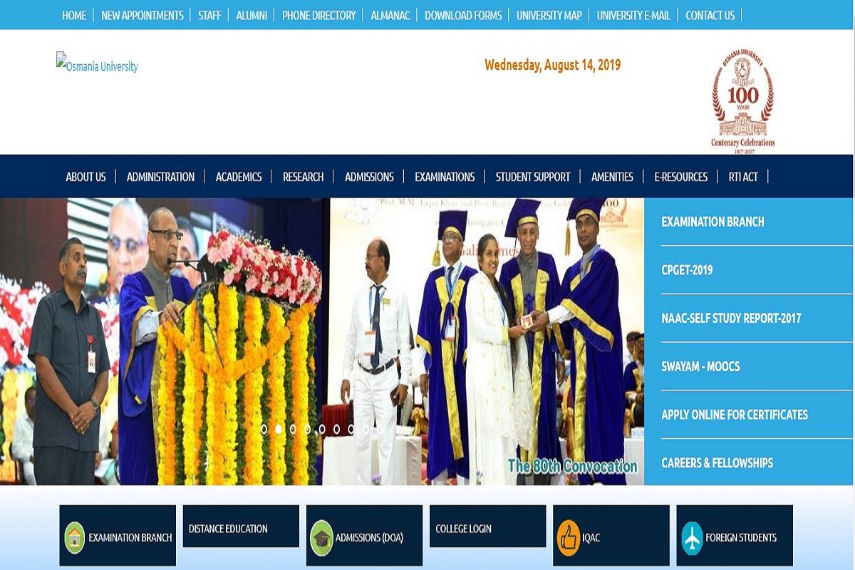 Osmania University CBCS UG results 2019 declared at osmania.ac.in | Here’s how to check results