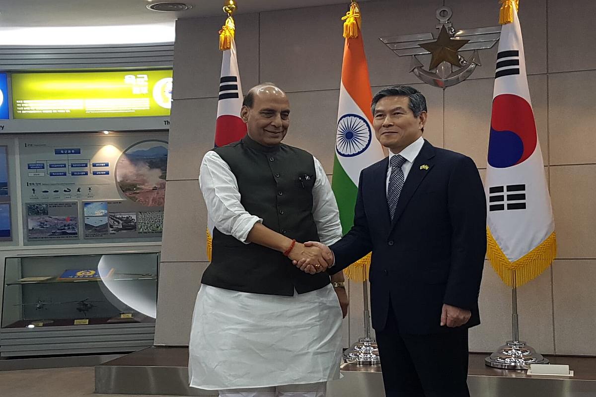 Defence Minister Rajnath Singh signs two MoUs with South Korea
