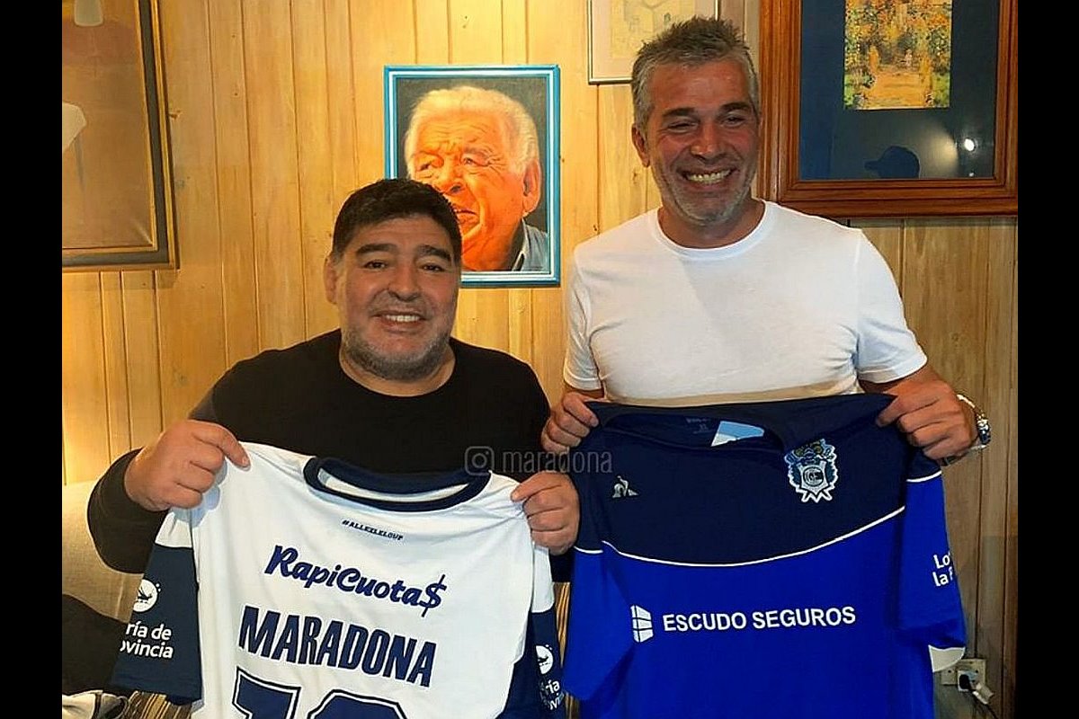 Diego Maradona takes charge of Argentine Superliga side Gimnasia