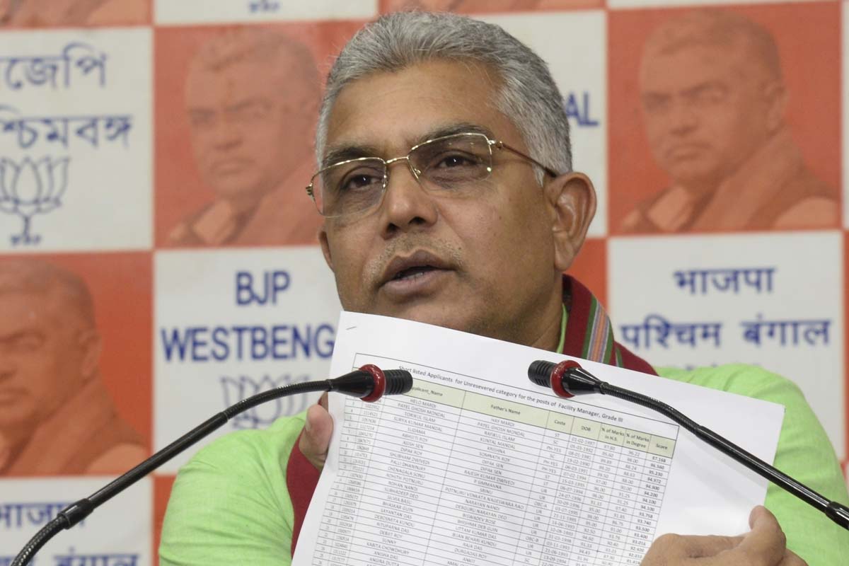 BJP to actively counter TMC’s BGM campaign: Dilip Ghosh