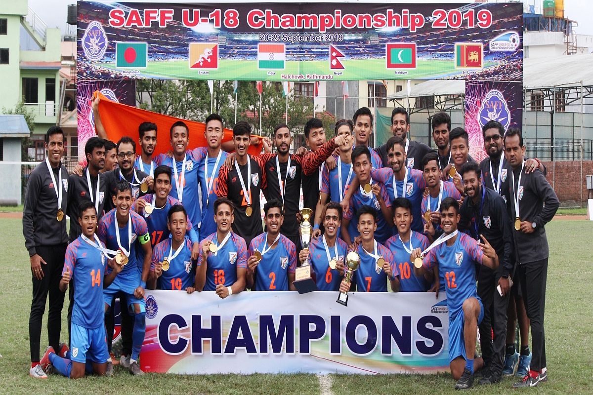 India beat Bangladesh to lift SAFF U-18 football title