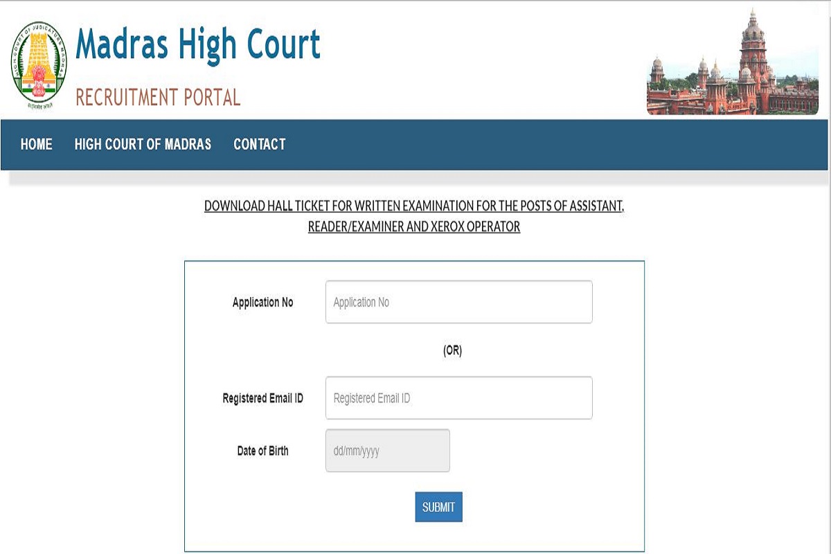 Madras High Court admit cards 2019 released at mhc.tn.gov.in | Direct link given here