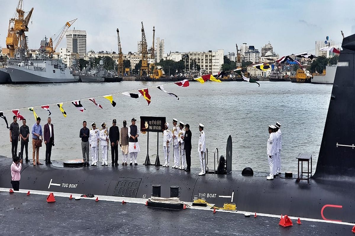 INS Khanderi, India’s 2nd Scorpene submarine commissioned by Defense Minister