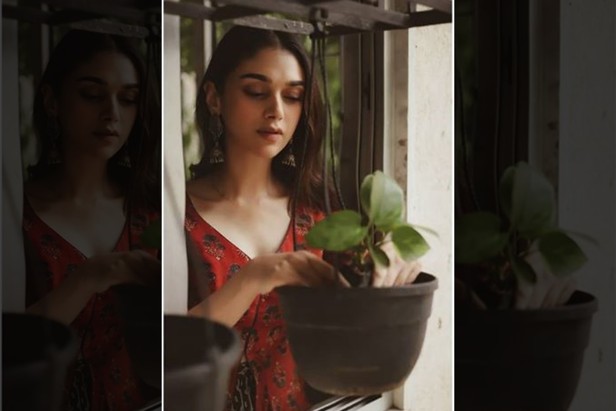 Aditi Rao Hydari plants sapling, shares on social media