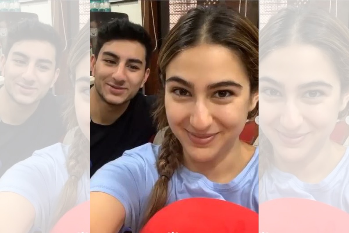 Sara Ali Khan shares a goofy video with bother Ibrahim