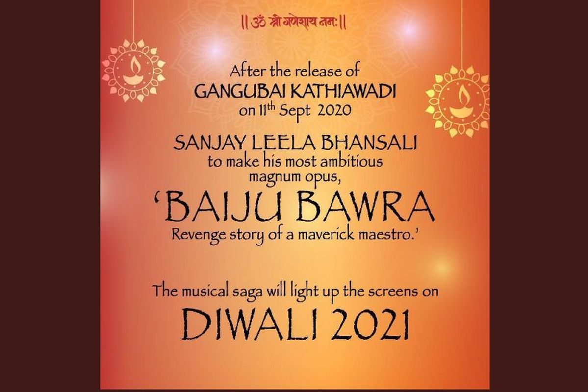 After Alia Bhatt starrer Gangubai Kathiawadi, Sanjay Leela Bhansali to work on Baiju Bawra